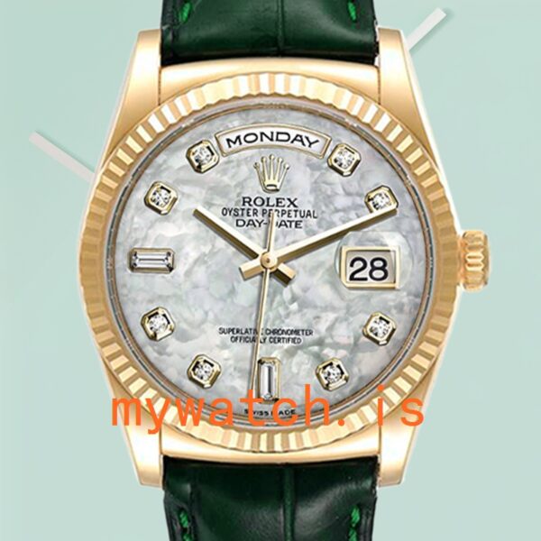 The Ultimate Review: Rolex Day-Date m118138-0143 36mm Men’s Gold-tone Leather Strap