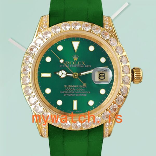 Rolex Submariner 16613 Mens 40mm Diamond Bezel: Genuine vs. Replica
