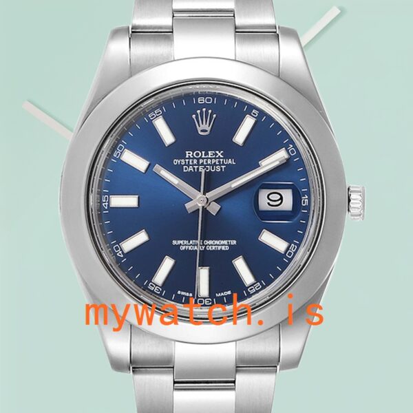 Rolex Datejust 116300BLSO 41mm Mens Silver-tone: Genuine vs. Replica