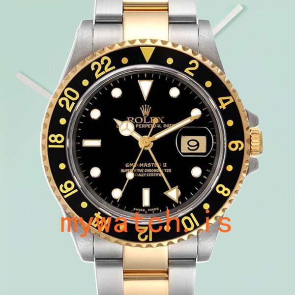 Rolex GMT Master Men’s 40mm 16713BKSO Black Dial Automatic: Genuine vs. Replica