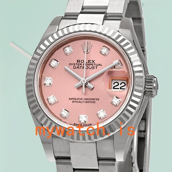 Rolex Datejust 28mm m279174-0004 Ladies Oyster Bracelet: Genuine vs. Replica
