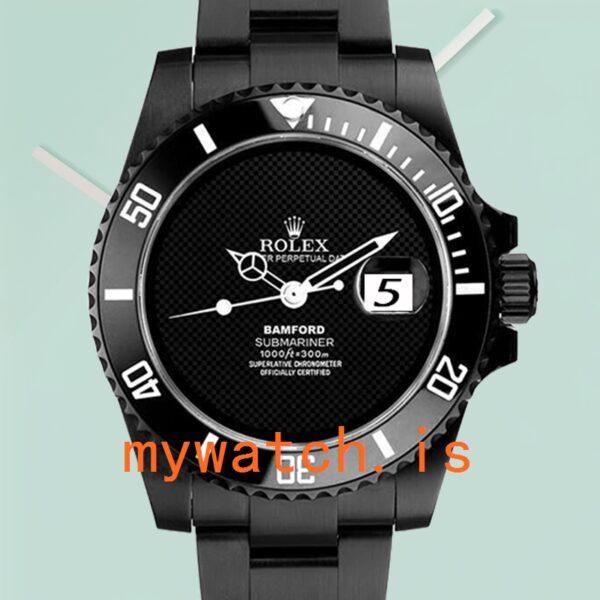 Rolex Submariner Mens 40mm Bamford Automatic Oyster Bracelet: Genuine vs Replica