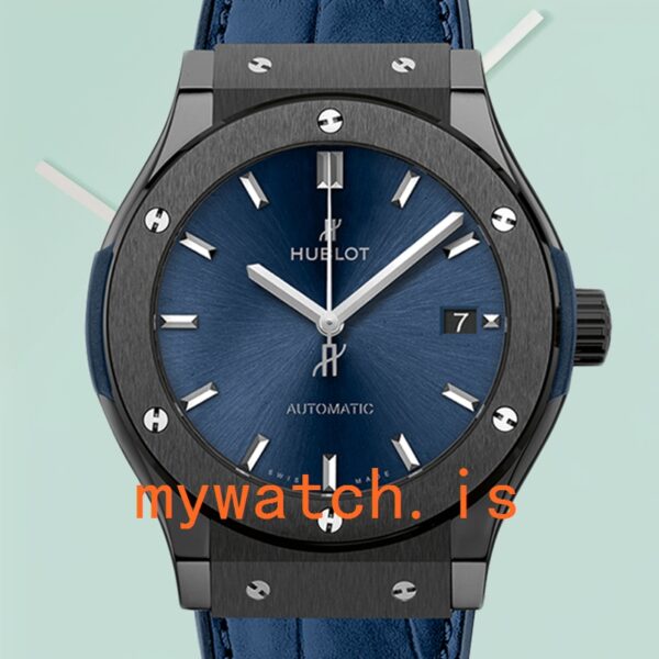 Hublot Classic Fusion 43mm/42mm/45mm Mens 511.CM.7170.LR Blue Dial: Authentic vs. Replica