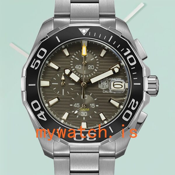 Tag Heuer Aquaracer 43mm CAY211B-001 Men Quartz Silver-tone: Genuine vs. Replica