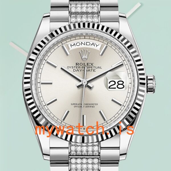 Rolex Day-Date Men’s m128239-0025 36mm President Bracelet Automatic: Genuine vs. Replica