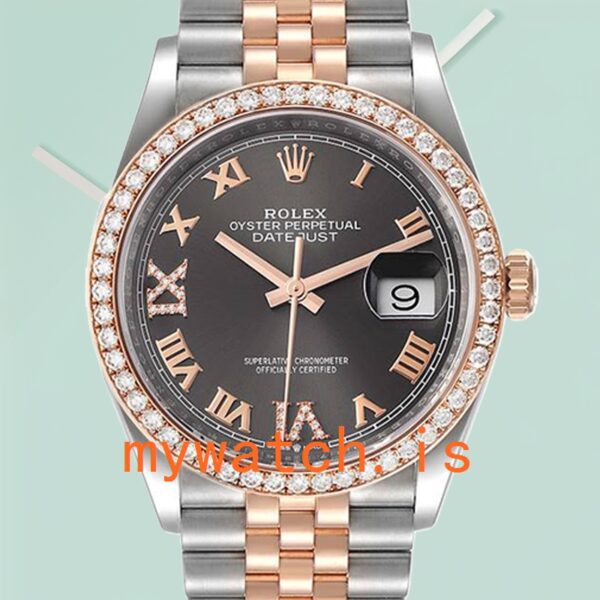 Rolex Datejust M126281RBR-0011 Mens 36mm Diamond Bezel: Genuine vs. Replica Analysis